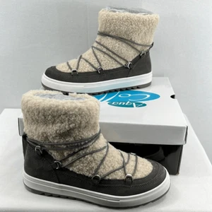 Aqua College Sachi Boots- Grey Suede/Faux Fur- Size 9 - NIB - Picture 1 of 7