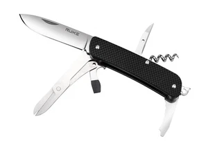 Ruike Multitool schwarz G10 Griff 12C27 einfache Kante RKM31B - Bild 1 von 2