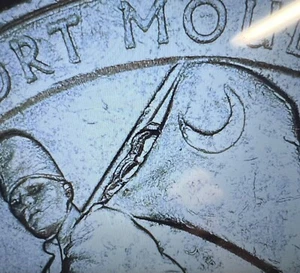 2016 P Fort Moultrie Quarter - Large Die Chip Flag Pole - Picture 1 of 4
