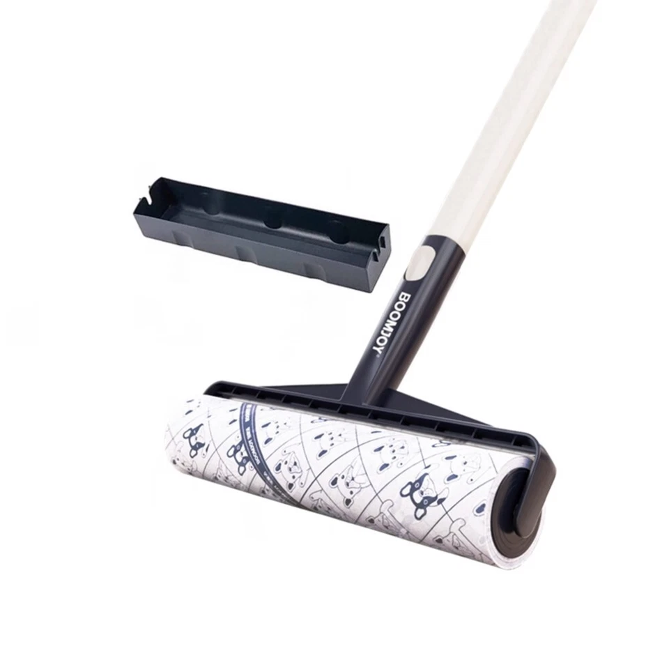 Long Handle Sticky Lint Roller Floor Carpet Clothes Pet Hair Remover - image 1 of 4