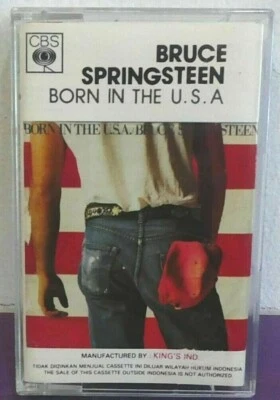 BRUCE SPRINGSTEEN Born In USA Cassette Tape INDONESIA Licensed CBS - Image 1 of 4