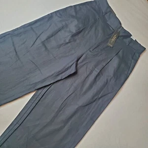 Banana Republic Womens Size 10 NWT Linen Blend Dress Pants Wide Leg Black 535010 - Picture 1 of 10