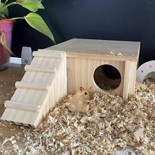 Hamster House Hide Supplies with Ladder and Window for Gerbils Mice Hamster