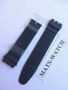 Swatch Original Band Aquachrono Asbm103 Onda Nera 19Mm Neuf - Picture 1 of 1