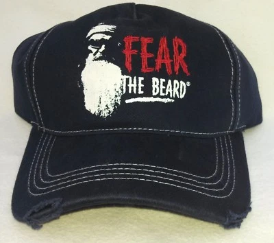 DUCK (Dynasty) COMMANDER FEAR THE BEARD Stressed Cap Men's One Size 100% Cotton - Image 1 of 3