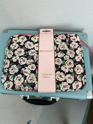 NUEVO Juicy Couture Rosa/Flor iPad Tablet eBook Funda Protectora Acolchada Funda Foto 1 de 4