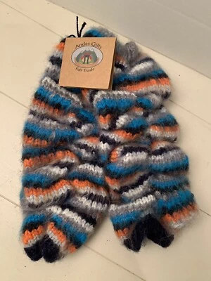 Andes Gifts Mittens Arm Warmer 40% Alpaca Fingerless Gloves Knit NWT Fair Trade - Image 1 of 4