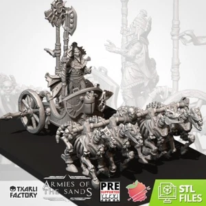 rois settra sur chariot compatible rois des tombes - Imagen 1 de 1