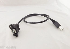 10x USB 2.0 B Male To B Female Socket Panel Mount Printer Extension Cable 50cm - Picture 1 of 5