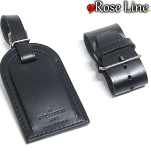 Louis Vuitton Etiqueta con Nombre Poignet Noir Ardoise Negro Dije Plateado Hardware - Imagen 1 de 5