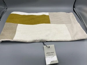 West Ulme Kissenbezug 12x21 Gelb Creme Beige Nur Bezug Neu mit Etikett - Bild 1 von 5