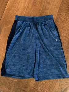 Xersion Basketball Shorts 2 Toned Blue Athletic Gym Play Boys L 14/16 Reg - Picture 1 of 4