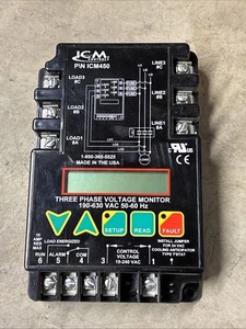 ICM Controls ICM450 Monitor de voltaje trifásico 190-630 VAC 50-60 Hz - Imagen 1 de 7