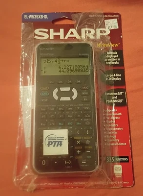 Sharp EL-W535XBSL Scientific Calculator New Open Box - Image 1 of 2