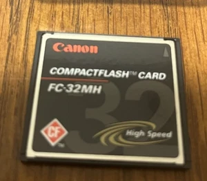 Canon FC-32MH High Speed CF Compact Flash Camera Memory Card 32MB with Case - Picture 1 of 2