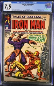 Tales of Suspense #97 CGC 7,5 ¡páginas nuevas! ¡LLAVE! 1ª App Whiplash! - Imagen 1 de 2
