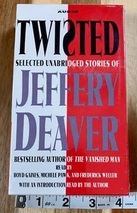 Twisted Jeffery Deaver Unabridged Stories (2000) 4 Cassettes AudioBook Sealed - Picture 1 of 5
