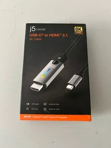 NEUF J5CREATE - USB-C vers HDMI 2.1 8K - Gris sidéral/Noir - Photo 1/6