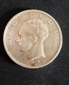 50 Belgische Franc 1939 Erhaltung ss /vz - Silber - Bild 1 von 2