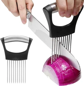 Onion Holder for Slicing, Lemon Slicer Onion Cutter for Slicing, Vegetable Cutte - Picture 1 of 12