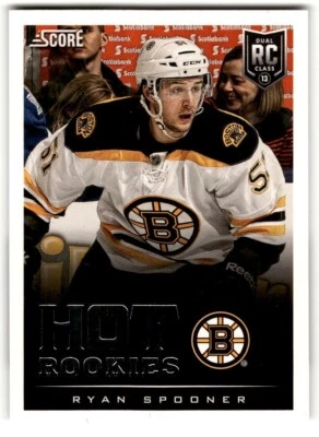2013-14 Score Ryan Spooner Rookie #607 Boston Bruins - Image 1 of 2