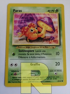Paras ® Neo Revelation 47/64 ® Comune ® Pokemon ® Italiano ® EX - Picture 1 of 1