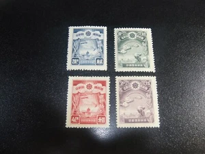 MANCHUKUO 1937 Sc#116-19 Building National Capital Set MNH-XF - Picture 1 of 1