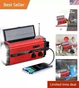 Emergency Radio Hand Crank Solar,AM/FM/WB NOAA Weather Radios with Oversized ... - Picture 1 of 7