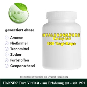 Hyaluronsäure Komplex 500 Vegi-Kaps - Beste HANNES' Qualität - Bild 1 von 1