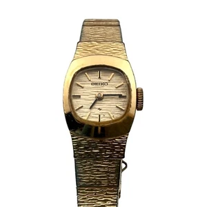 Reloj vintage SEIKO mecánico de viento manual tono dorado para mujer 11-3389 - Imagen 1 de 12