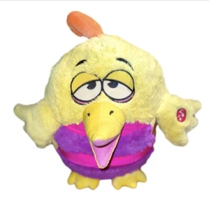 "Almohada redonda de felpa amarilla de 17"" para pájaros KooKoo con kool ¡llama cuando te amen! NUEVO - Imagen 1 de 4