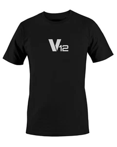 V12 Tunning Cars Men`s T-shirts Engine Power Truck Driver Perfect Birthday Gift - Picture 1 of 14
