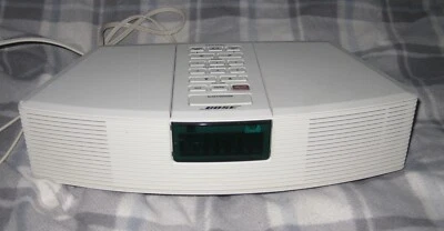 Radio AM FM Bose Wave Reloj Despertador Blanco Modelo AWR1-1W Sin Control Remoto Probado Funciona Foto 1 de 4