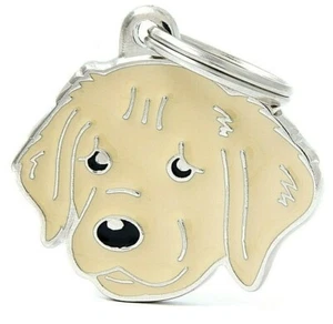 Golden Retriever Dog ID Tag (30) - Engraved FREE - Personalised - Keyring - Picture 1 of 3