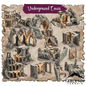 Underground Caves - Thematic Dungeon Terrain - Fantasy Tabletop Terrain - Picture 1 of 11