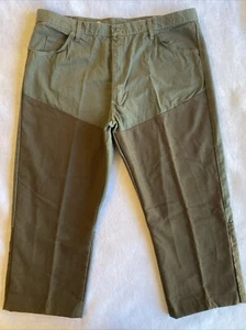 Wrangler Pro Gear Pants Men's 42x25.5 Army Green Brown Canvas PG101LD - Picture 1 of 12