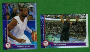 2024 Topps Chrome US Olympics Dwyane Wade Refractor 2 Card Lot #84 #173 - Picture 1 of 1