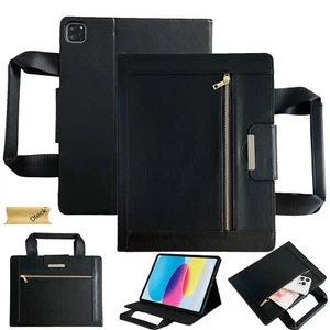 Business Handbag Case for iPad Air Pro 13" 11" 10.2" mini 8.3 with Zipper Pocket - Picture 1 of 11