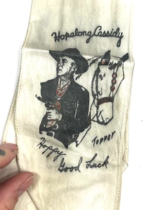 Vintage Western Cowboy Hopalong Cassidy Topper Seidenkrawatte Halstuch - Bild 1 von 8