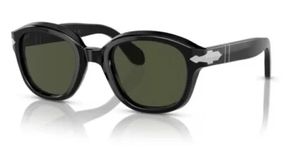 Очки солнцезащитные женские Persol 0PO0060S 95/31 черные/зеленые мягкие квадратные 50 мм - Изображение 1 из 4