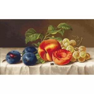 Gobelin kit Tapestry embroidery Kit Still life Luca-S G592 DIY Unprinted canvas - Picture 1 of 3
