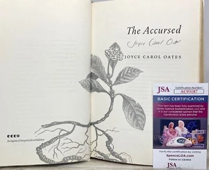 The Accursed SIGNED by Joyce Carol Oates 1st 1st- JSA COA AUTHENTICATED - Picture 1 of 10