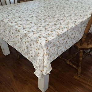 Mantel Otoño Poliéster Dorado y Crema - Imagen 1 de 4