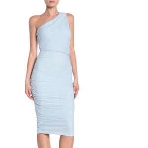 Love x Design Nordstrom Single Shoulder Body-con Ruched Dress Women’s Medium - Picture 1 of 12