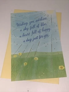 Hallmark Birthday Card: Wishing You Sunshine You Bring Happiness To The World - Picture 1 of 5