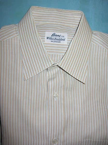 Brioni Hemd Mehrstreifen Baumwolle 16 x 36 Made in Italy (S24) - Bild 1 von 4