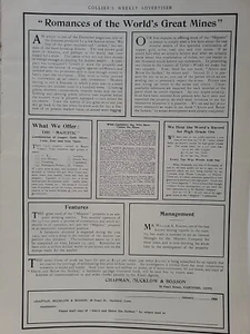 1903 Mining Investments Collaner pubblicitari Chapman, Mucklow & Bosson stampa - Foto 1 di 3