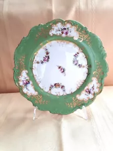 Stunning 1800's Hand Painted Antique Plate - 9"- No Flaws. - Picture 1 of 9