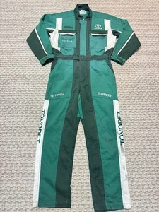Vintage Toyota Toyopet TRD Techno Coverall Dirty Oil Size L - Picture 1 of 11