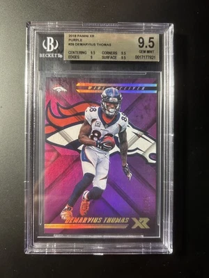 2018 Panini XR - Demaryius Thomas Purple /25 #39 BGS 9.5 BRONCOS - Image 1 of 2